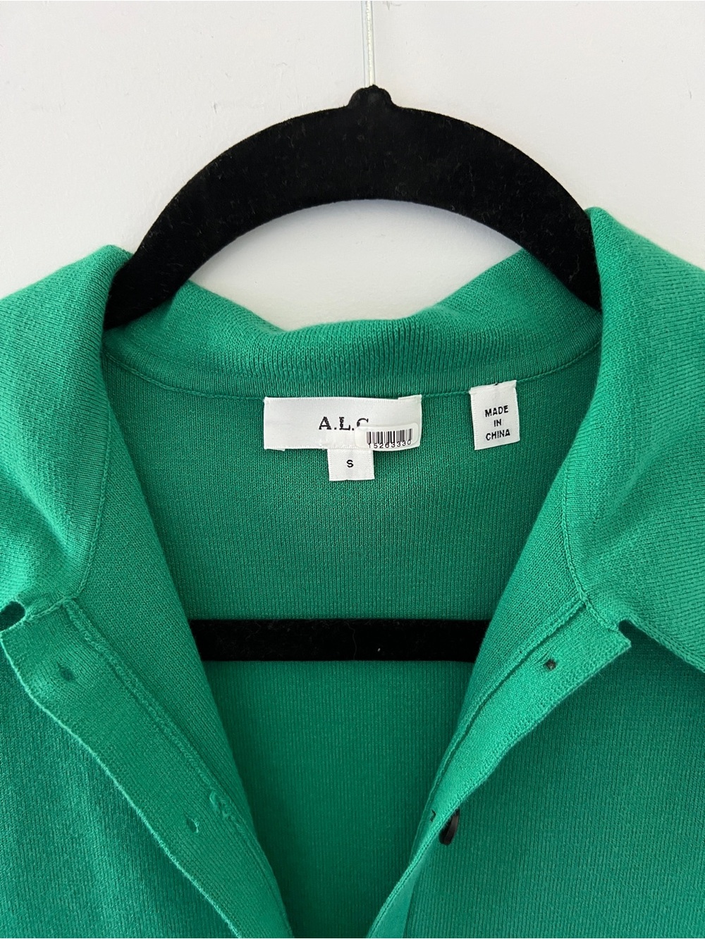 ALC green polo knit dress size small - Picture 3 of 4